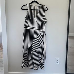 White and gray dress